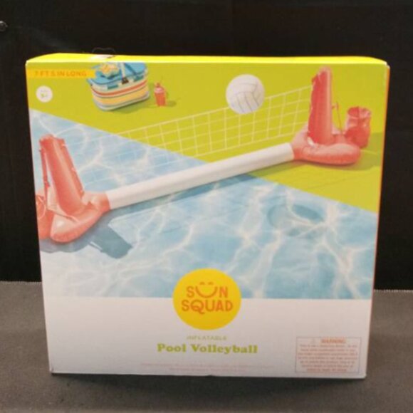 Pool Volleyball Set - Sun Squad™: Pool Toys for Ages 14 & Up, PVC Material NIB - Picture 4 of 4